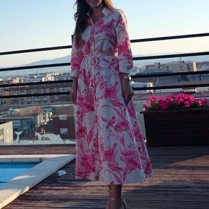 Zara Midi Floral dress. Formal & Casual. Great condition.